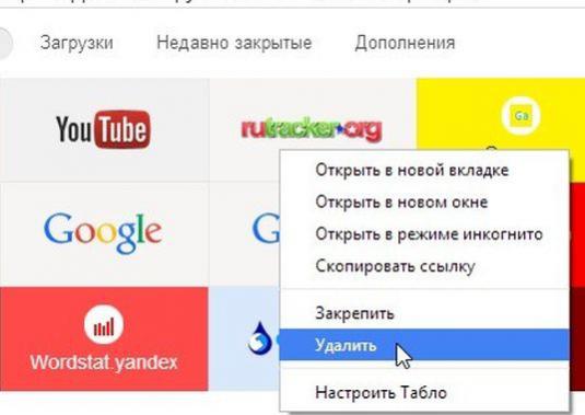 ¿Cómo eliminar marcadores en Yandex?