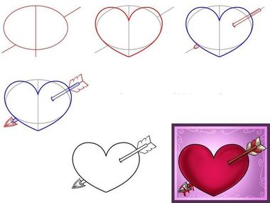 ¿Cómo dibujar un corazón con lápiz paso a paso?