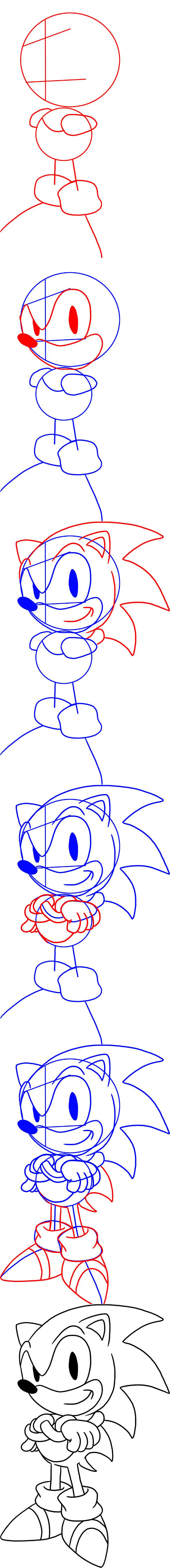 Cómo dibujar Sonic?