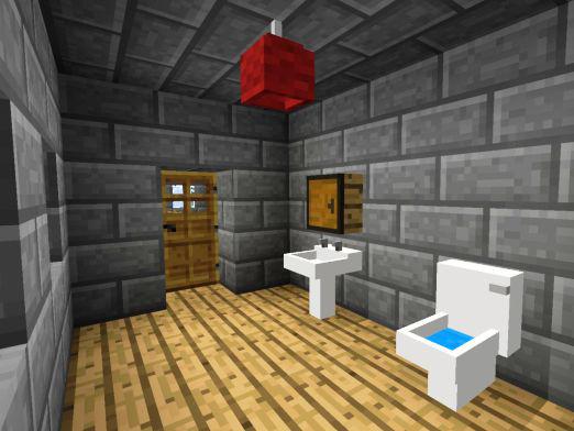 Cómo hacer un baño en Minecraft?